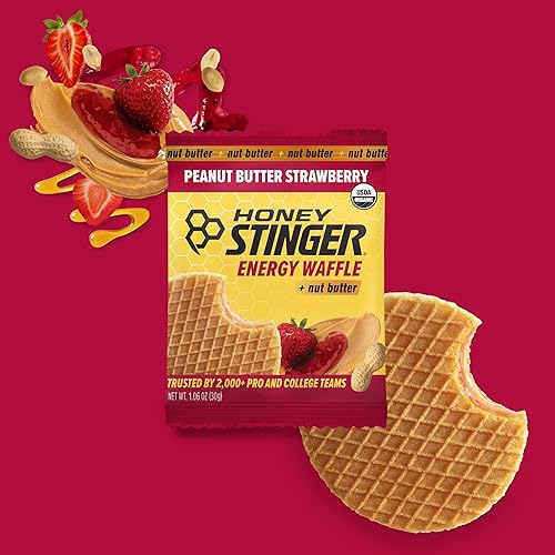 Miniatura 5 de Honey Stinger Paquete Variado de Gofres Energéticos de Mantequilla de Maní Orgánica, Paquete de 6 de Cada Uno de Mantequilla de Maní, Chocolate PB y