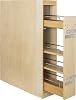 Hardware Resources 6 No Wiggle Base Cabinet Filler Pullout, White Birch