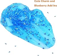 Vista 6 de 7 oz Cubo de Slime de Gel Azul Transparente, Masilla de Cristal, No Pegajosa, Prefabricada, Juguetes para Aliviar el Estrés, Regalos de Cumpleaños