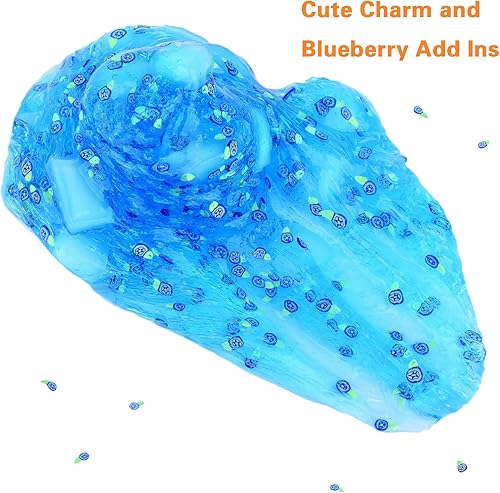 Miniatura 6 de Masilla de cristal transparente azul de 7 onzas, no pegajosa, para aliviar el estrés, regalos de cumpleaños, regalos de fiesta para niñas y niños