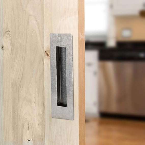 Flush Pull Handle 2 Pack, roestvrij staal, schroeven schuur