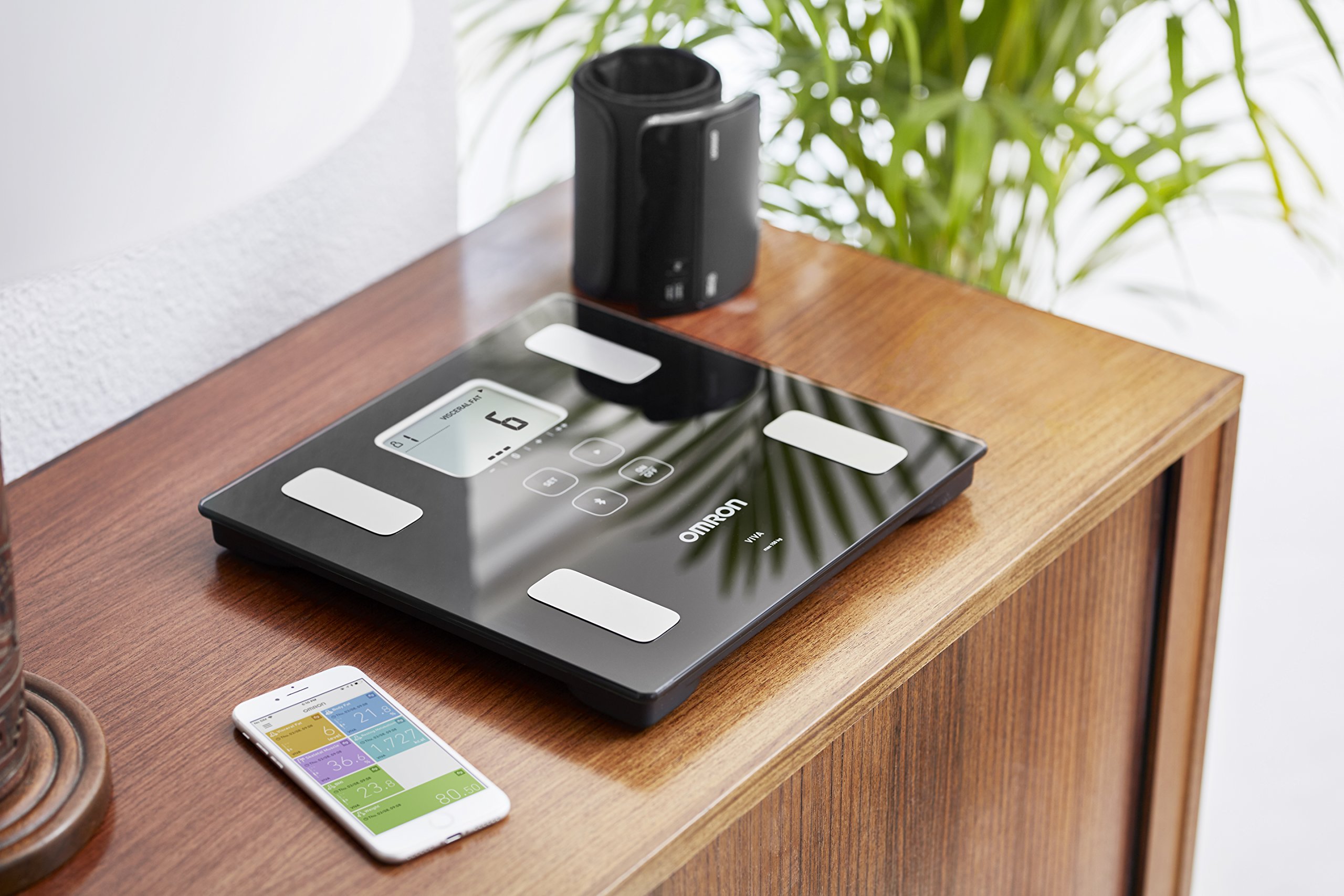 OMRON VIVA Bluetooth Smart Scale and Body Composition Monitor with Body Fat, Body Weight