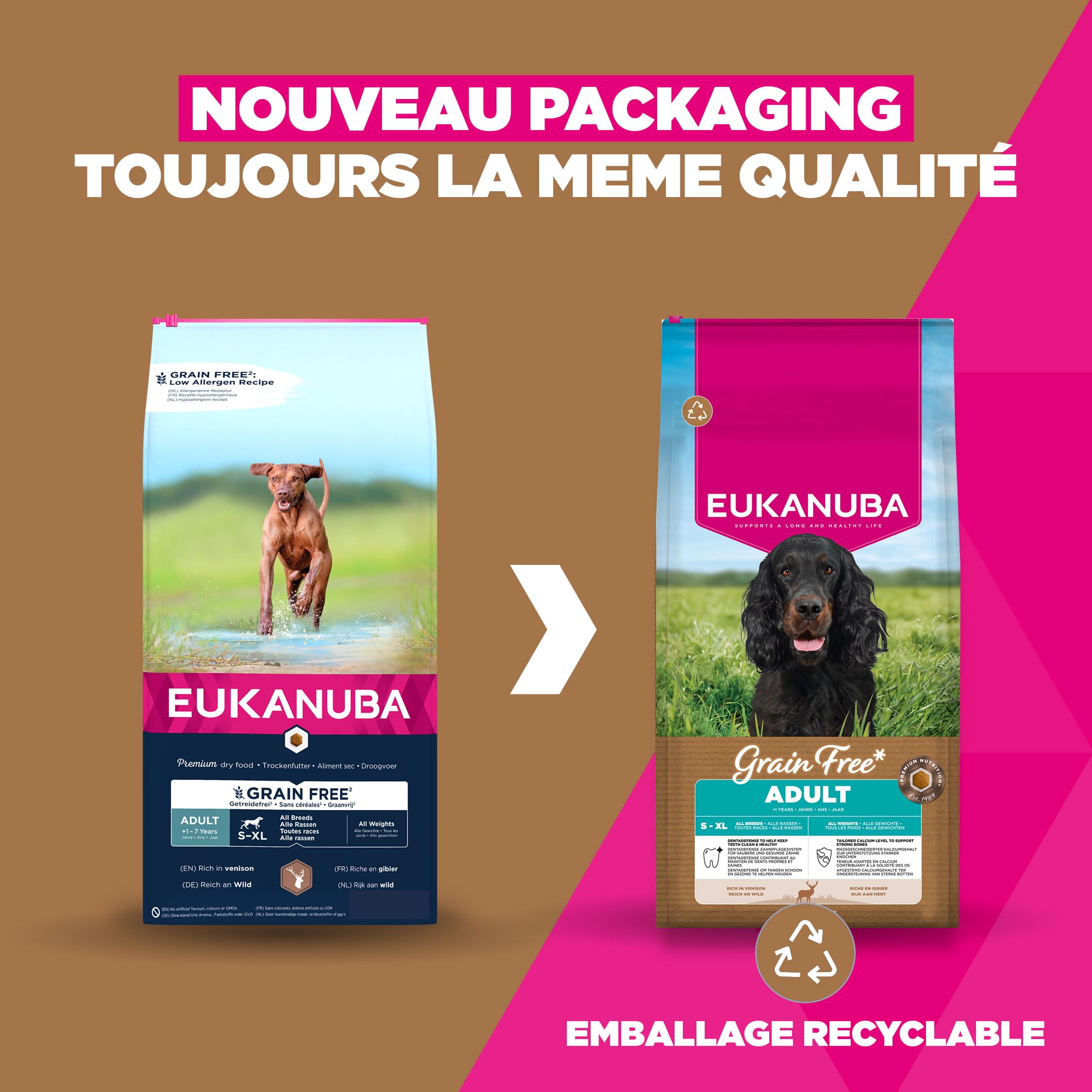 EUKANUBA Chien Adulte sans Céréales Gibier 12 kg