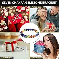 Vista 14 de Pulsera de turmalina negra, pulsera de cristal curativo natural para mujeres y hombres, pulsera de cuentas redondas de 0.315 in para espiritual