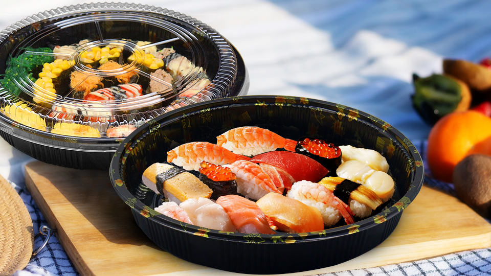 食器 3COINS Sushi Party Set Complete Electric conveyor belt sushi kit brings the fun of a