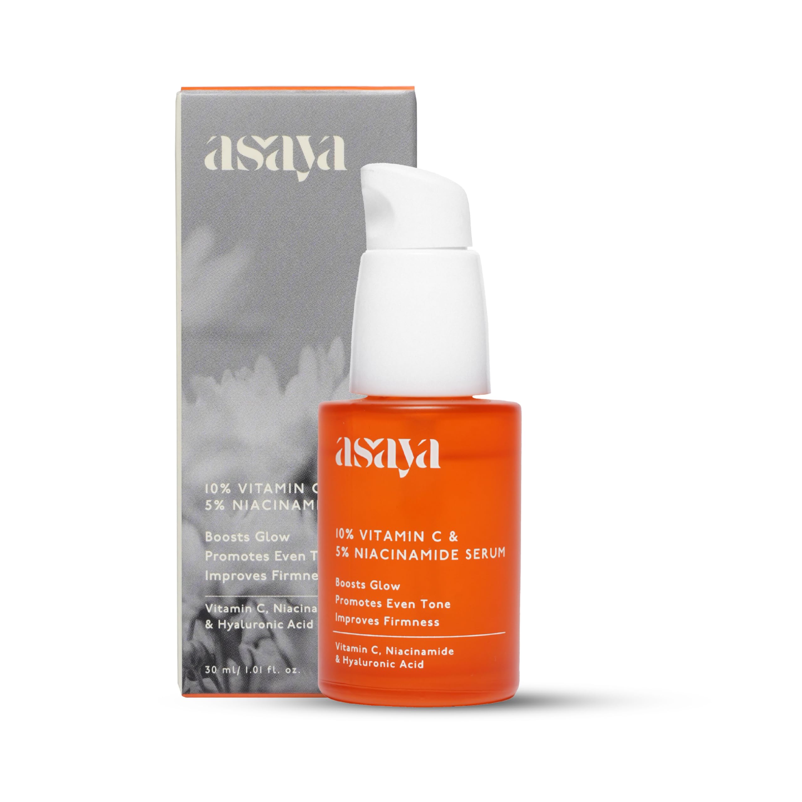 10% Vitamin C Face Serum for Brightening & Glowing Skin | With 5% Niacinamide & Hyaluronic Acid | Dark Spot Correcting & Barrier Support | For Skin Radiance | Non Irritating & Non Sticky | Brightening Serum for Dull Skin | Reduces Dark Spots | Treats Pigmentation | Beginner Friendly | For Men & Women | Oily, Dry & Sensitive Skin | 30 ml