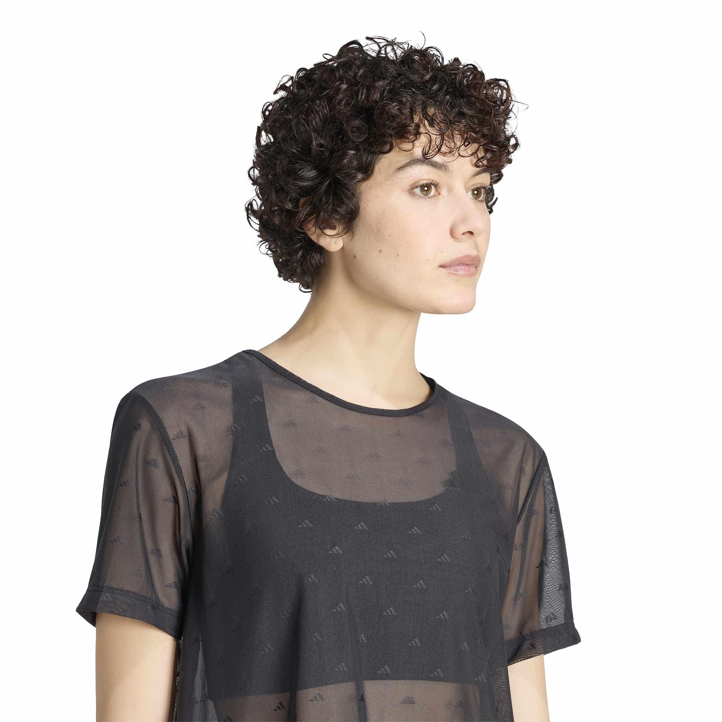 adidas Women's PrimeLift Essentials Workout Mesh-T-Shirt, kastig geschnitten