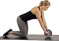 Sunny Health & Fitness NO. 003 Ab Roller with Double Wheels - Stable Core Trainer for Abs, Back & Full Body Workouts (4.3/5 Stars)