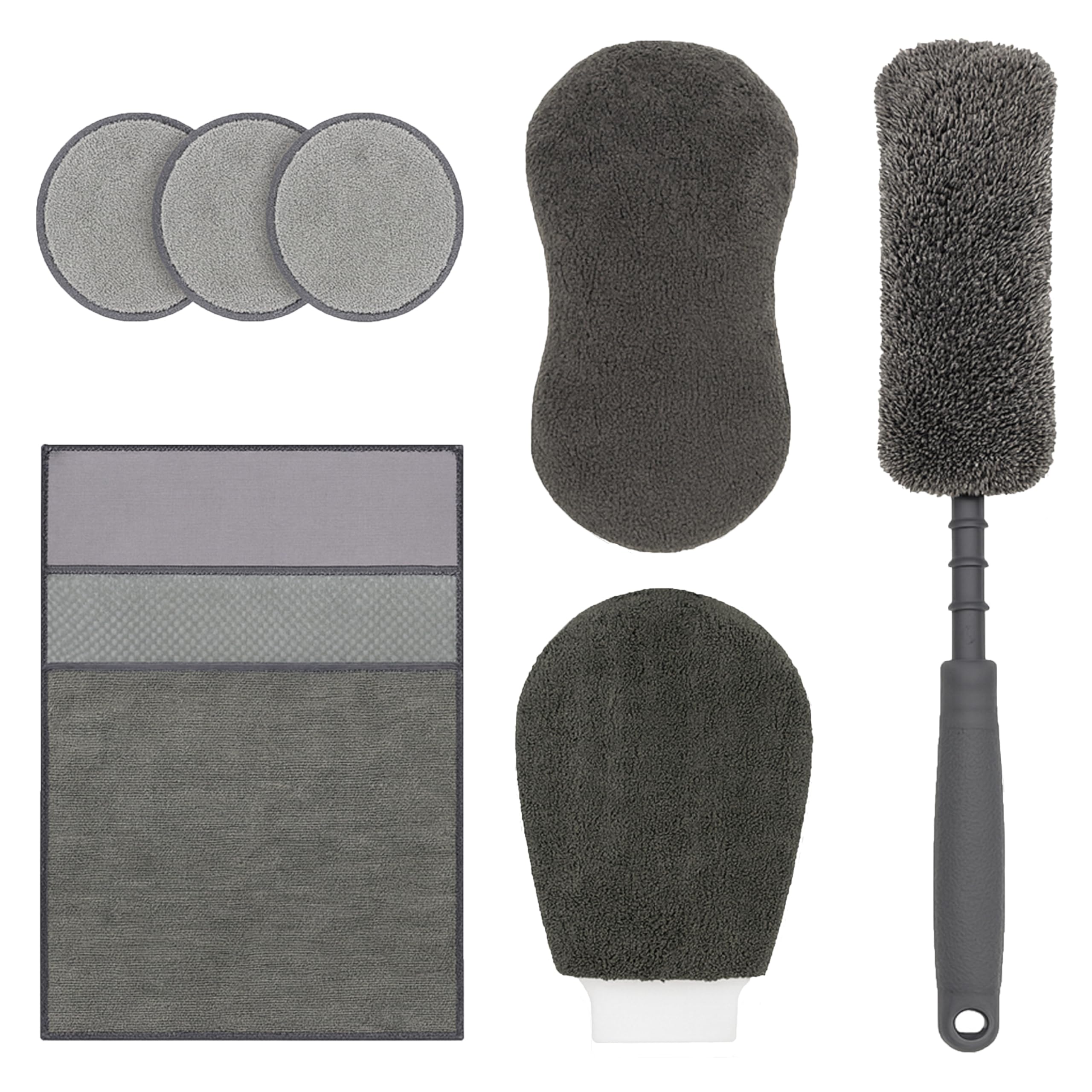 ArcadieMagic Kit Pulizia Auto Completo 9 in 1 con Borsa – Set Lavaggio Auto Interni ed Esterni Detailing - 2