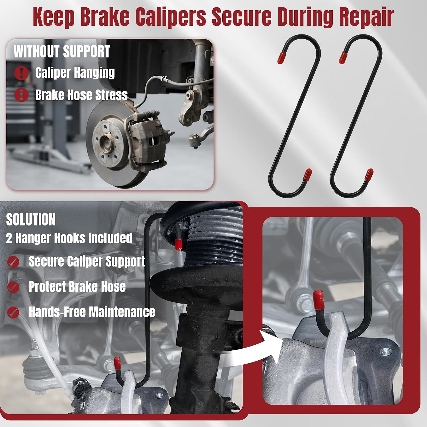 Thorstone Brake Caliper Piston Compressor Tool for Disc Brake Repair
