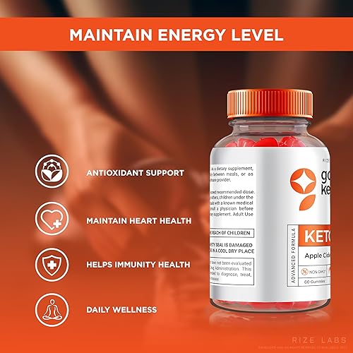 Miniatura 7 de Buenas gomitas Keto ACV para una pérdida de peso avanzada, todo natural, fórmula premium, suplemento de vinagre de sidra de manzana (180 gomitas)
