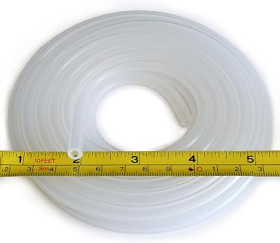 Pure Silicone Tubing - 1/8" ID x 1/4" OD - High Temp Kink-free Hose Tube 500F 5 Feet