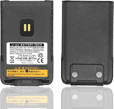 BL1506 Battery BL2018 [2026 New Version] for Hytera BD502i Battery BD500 BD502 BD505 BD506 BD50X PH-608 BD555 BD552i BD612i Batteries