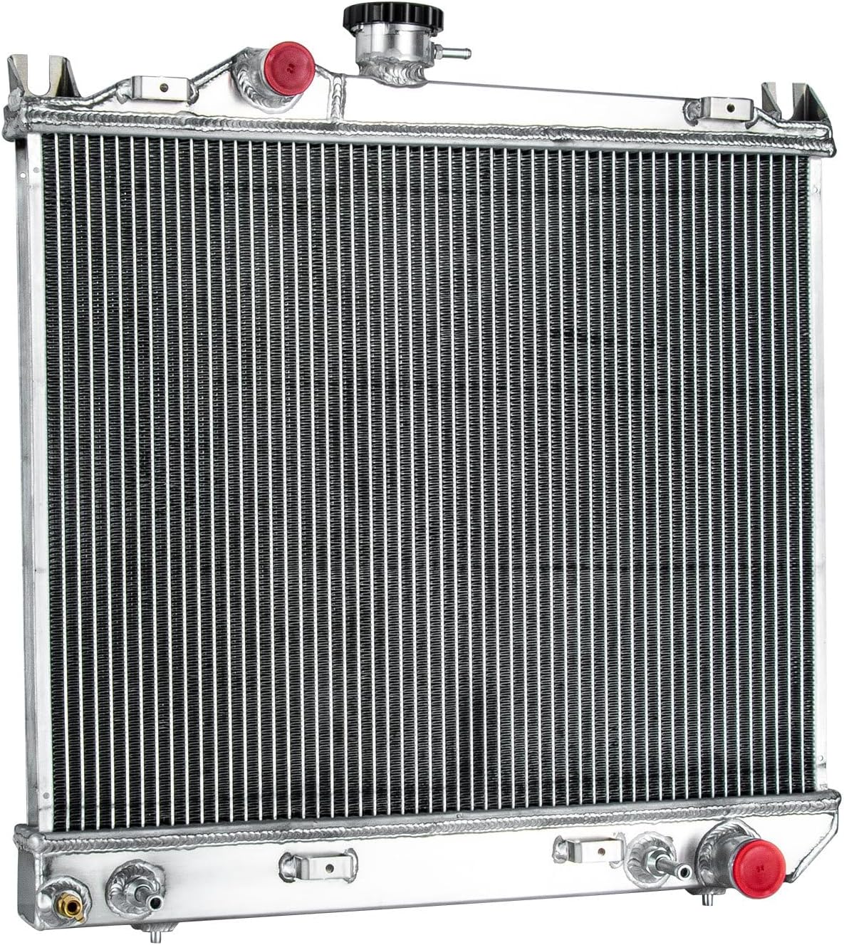CU981 Aluminum Radiator Compatible with 1987-1999 Dodge Dakota 2.2L 2.5L L4 3.9L V6, 2 Row Core Cooling Radiators