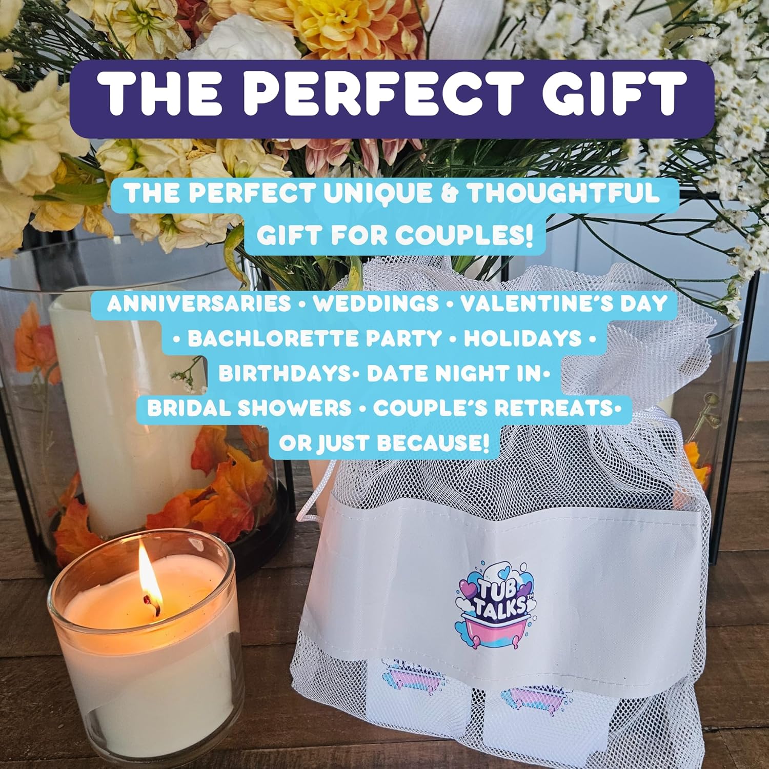 Couples Card Game – 192 Waterproof Date Night Conversation Starters for Couples | Romantic, Flirty & Fun Gift