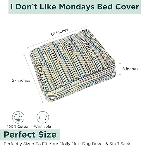 Miniatura 2 de Molly mutt - Cubierta de edredón para cama de perro, 100 % algodón, duradera, lavable, M L