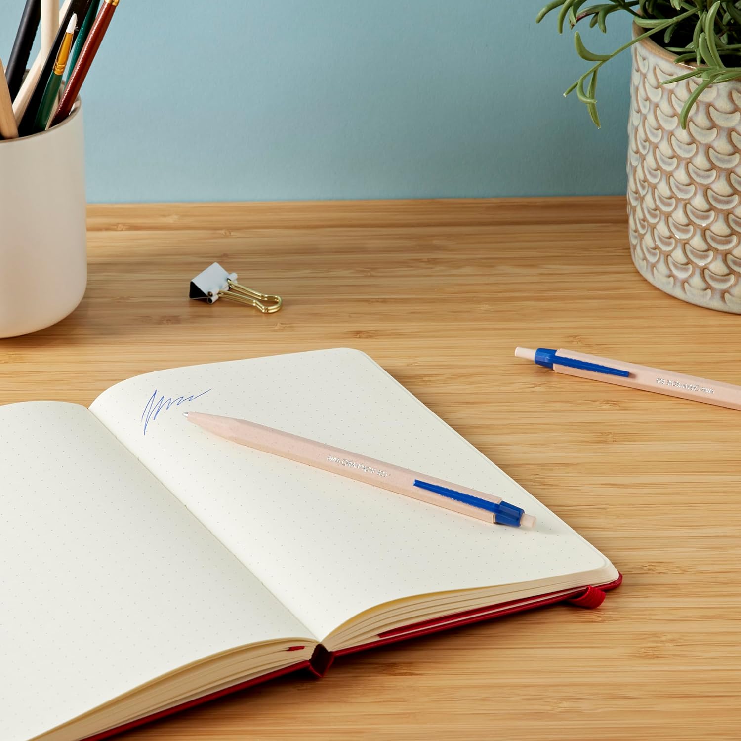 Caran d'Ache 0825-162 Ballpoint Pen, Oil-Based, 825 Wood Chip
