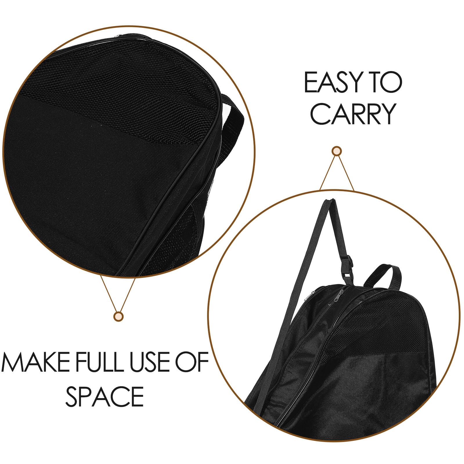 Borsa per Pattini Rotelle Leggera e Multifunzionale Zaino e Tracolla Strati Grande Capacità per Scarpe Pattini Donna Organizer Versatile per Pattinaggio Artistico e Hockey