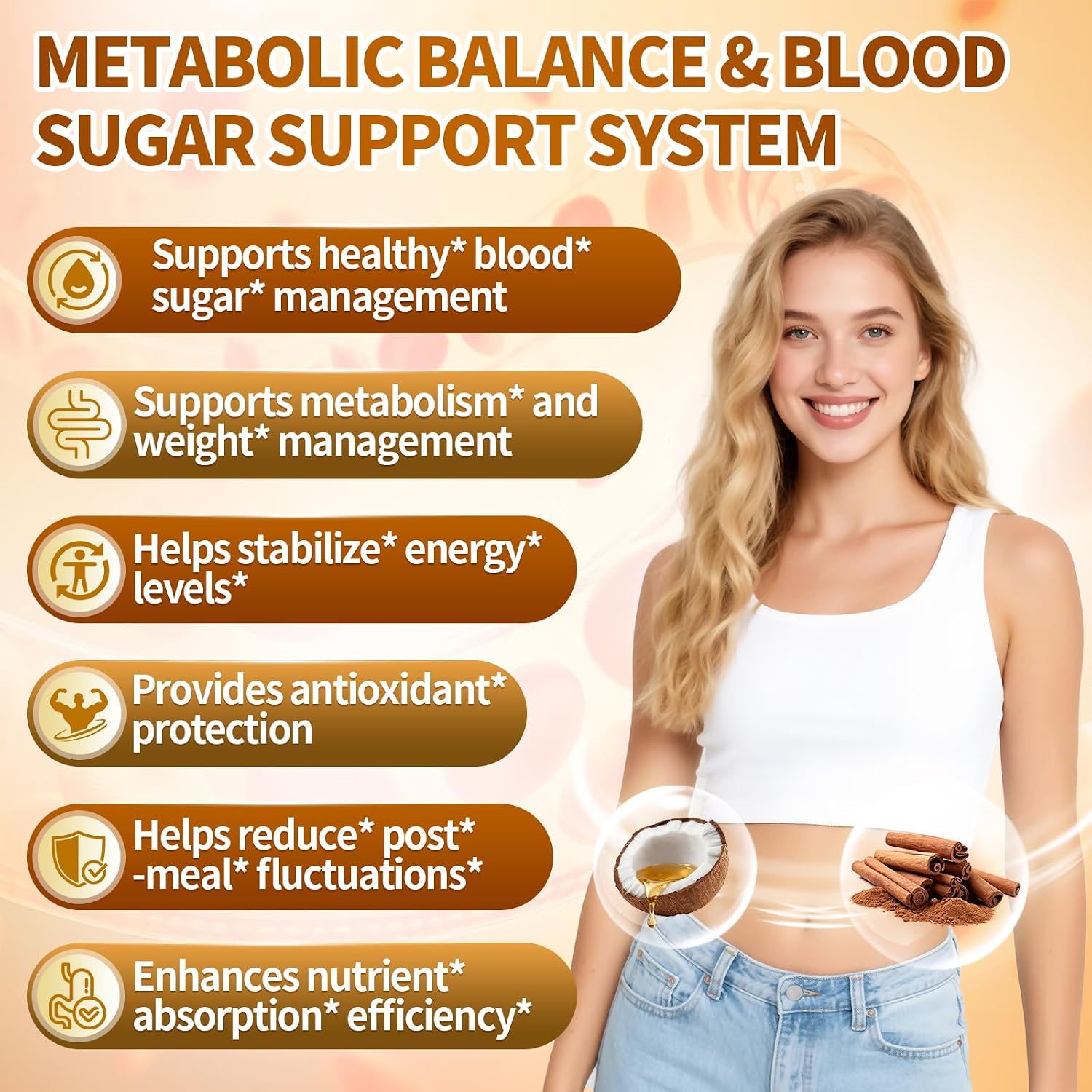 2-in-1 Organic Ceylon Cinnamon with MCT Oil Supplements Softgels, 120 Day Supply, Authentic Sri Lankan Source, Liposome Highly Bioavailable Extract, Energy & Metabolism Support, Large Granule Softgels thumbnail