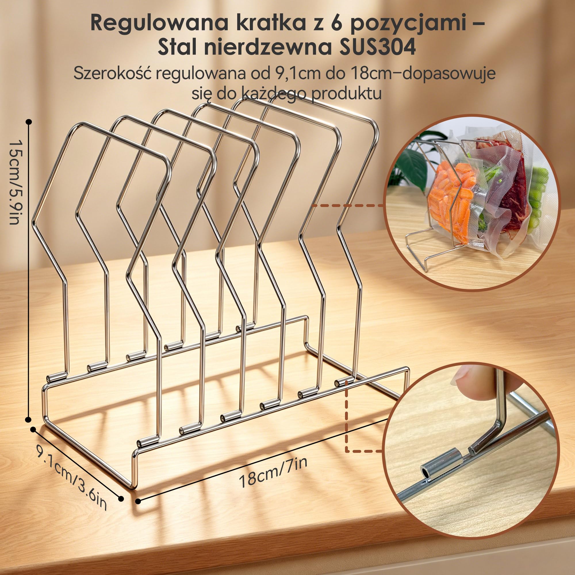 KitchenBoss Pojemnik Sous Vide 11L z Pokrywką i Rusztem ze Stali Nierdzewnej - Kompletny Zestaw z Osłoną Izolującą, Kompatybilny z Większością Ronerów, do Długiego i Równomiernego Gotowania