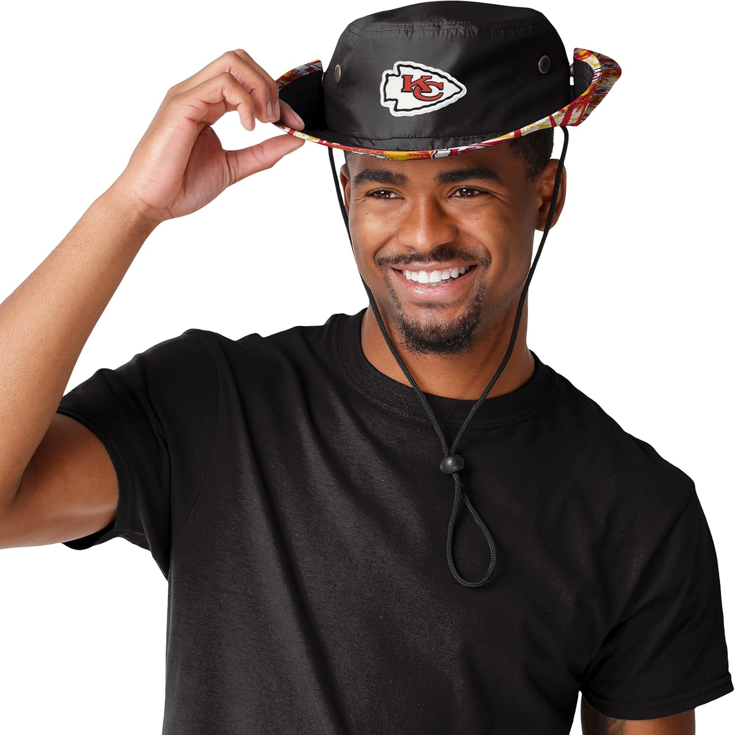 NFL Team Logo Solid Hybrid Sport Outdoor Sun Bucket Boonie Hat - Image 3