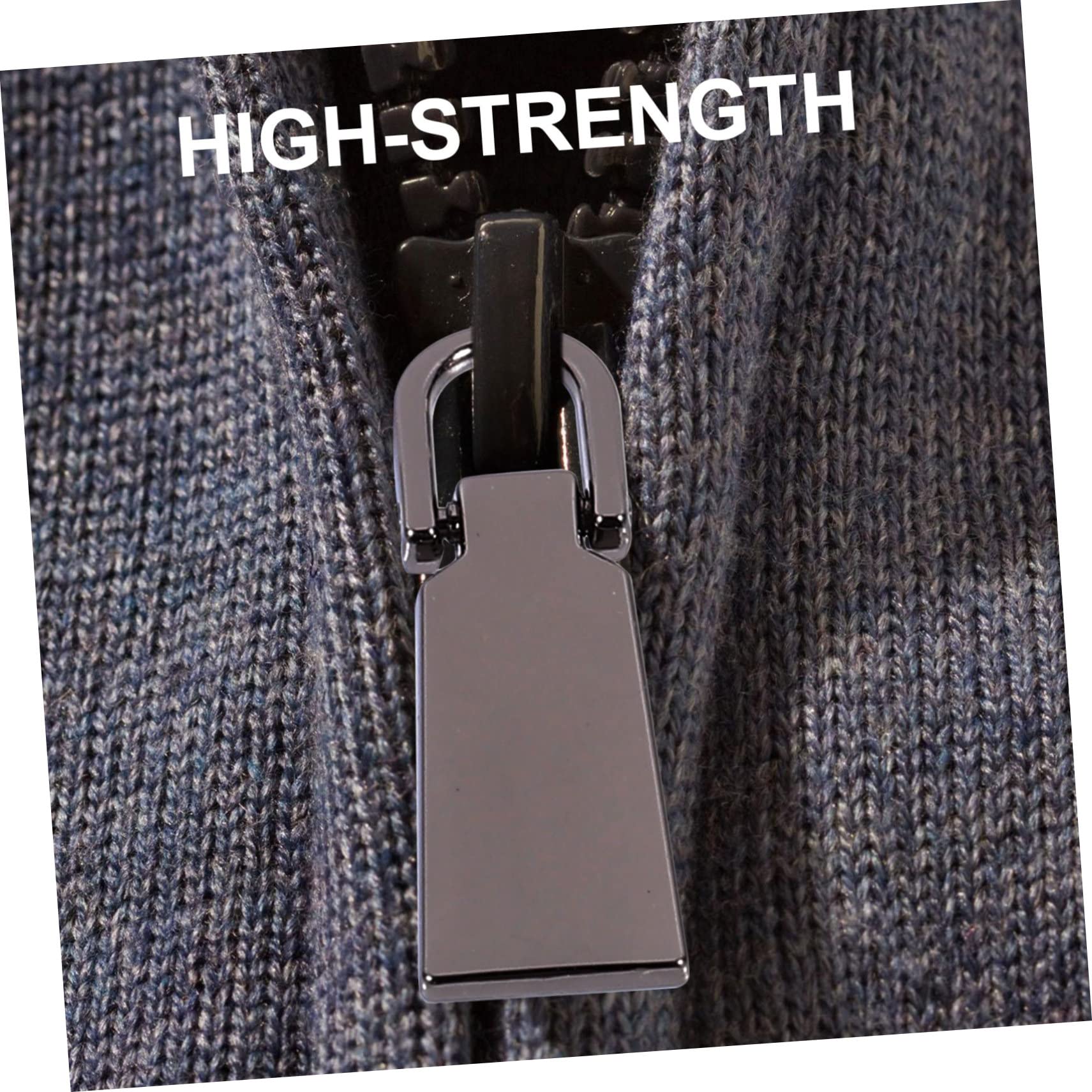 BEBEMOKO 8pcs Zipper Replacement Durable Zipper Fittings for Clothing Bags and Luggage Essential Repair Tools for Jackets Coats Purses and More