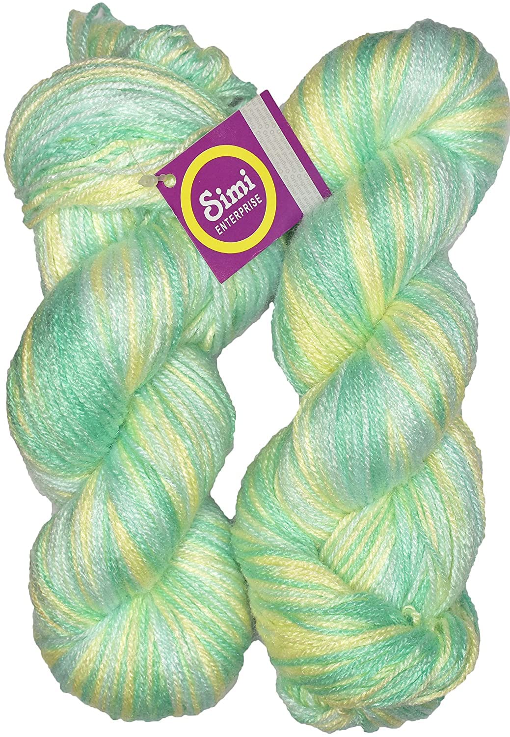 Oswal Apple Green (400 gm) Wool Hank Hand Knitting Wool/Art Craft Soft Fingering Crochet Hook Yarn, Needle Knitting Yarn Thread dye SM-XD