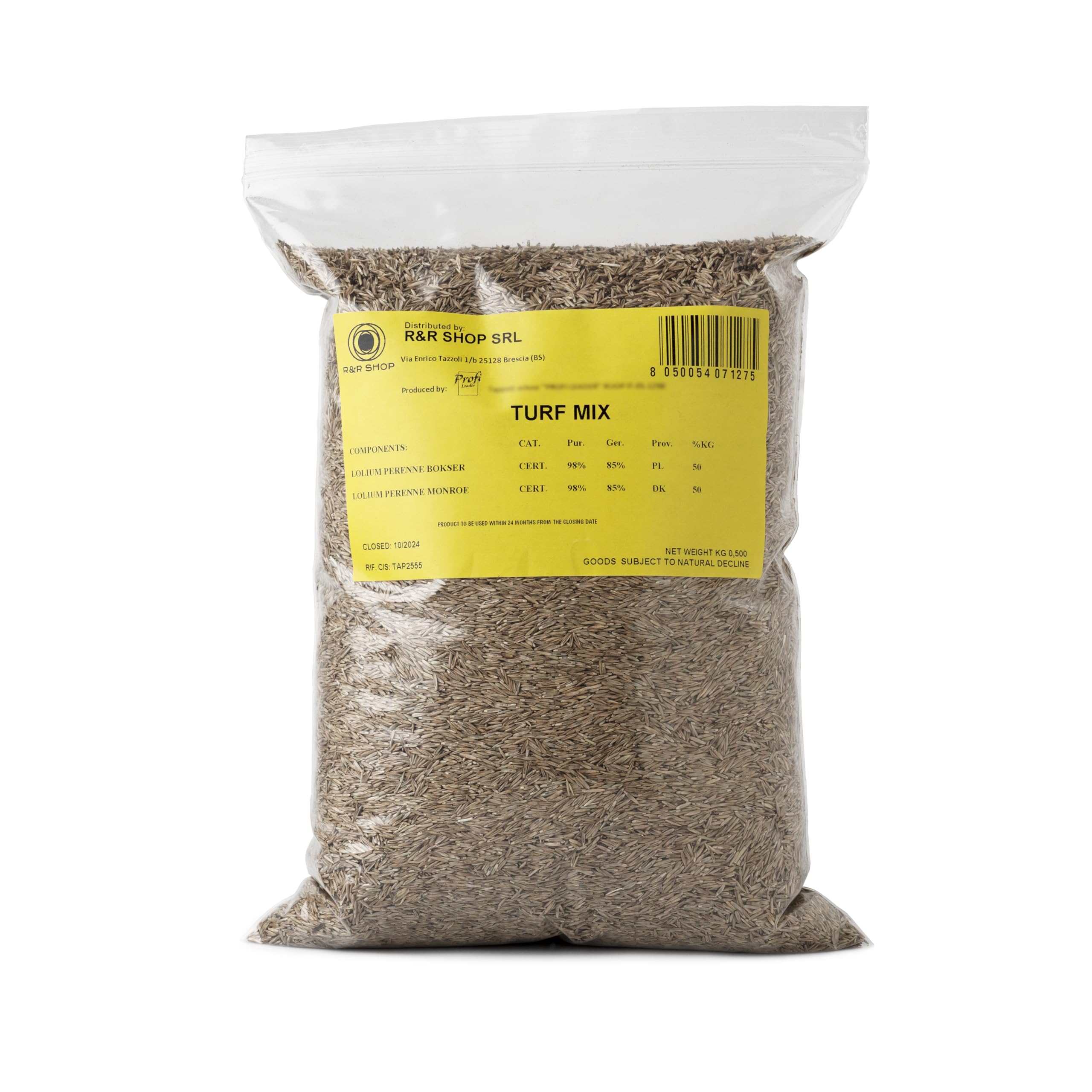 Semences pour pelouse ray-grass vivace croissance rapide 500gr 20mq
