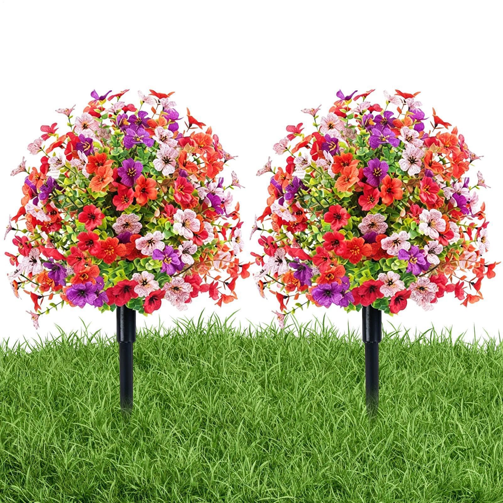 Bola topiaria de flores de 55,9 cm para jardín boda y decoración de exteriores