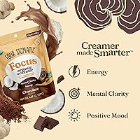 Vista 5 de Four Sigmatic Focus Chocolate Coffee Creamer Crema de café sin lácteos orgánica con Lion’s Mane y Vitamina B12 Chocolate, 4.23 oz