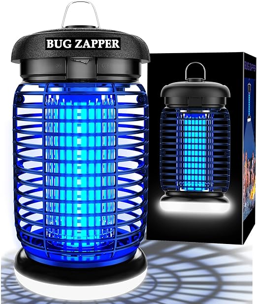 LUOJIBIE Bug Zapper Outdoor, Mosquito Zapper with LED