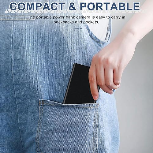 Miniatura 5 de WOTCHA Cámara de seguridad para interiores 1080P HD, cámara de niñera con visión nocturna, mini cámara portátil de vigilancia para exteriores,