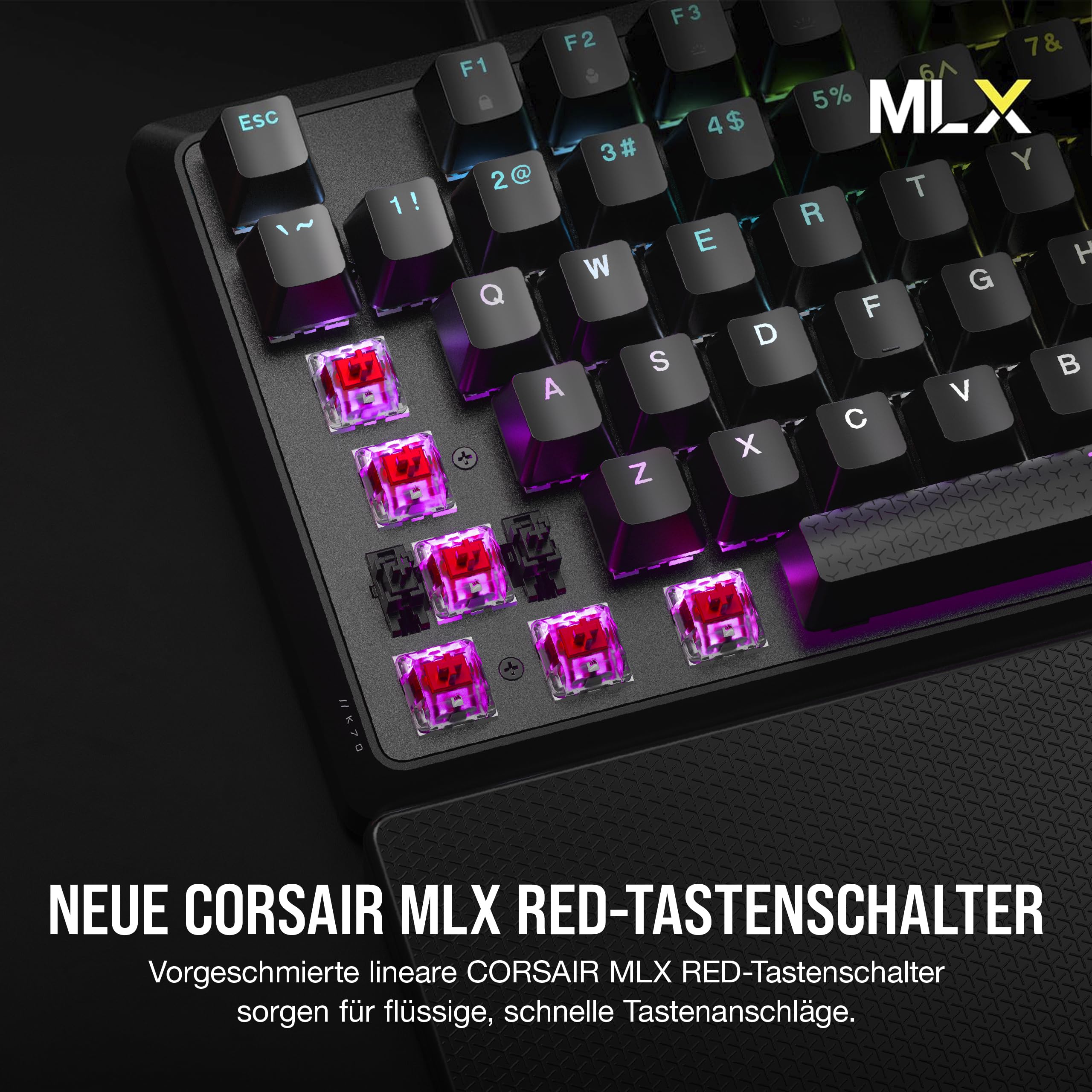 Corsair K70 CORE RGB SOCD Mechanische Gaming-Tastatur Schwarz