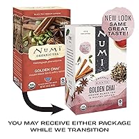 Vista 2 de Numi - Té orgánico chai dorado, 18 unidades (paquete de 3)