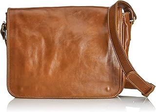 Borsa a spalla unisex Tracolla portadocumenti in pelle morbida 33 x 28 x 8 cm - Mod. Giorgio