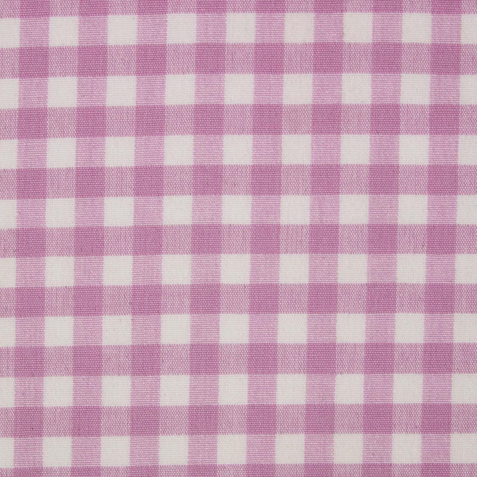Homescapes (Pink) Pure Cotton Gingham Check Fabric 150Cm Wide Pink