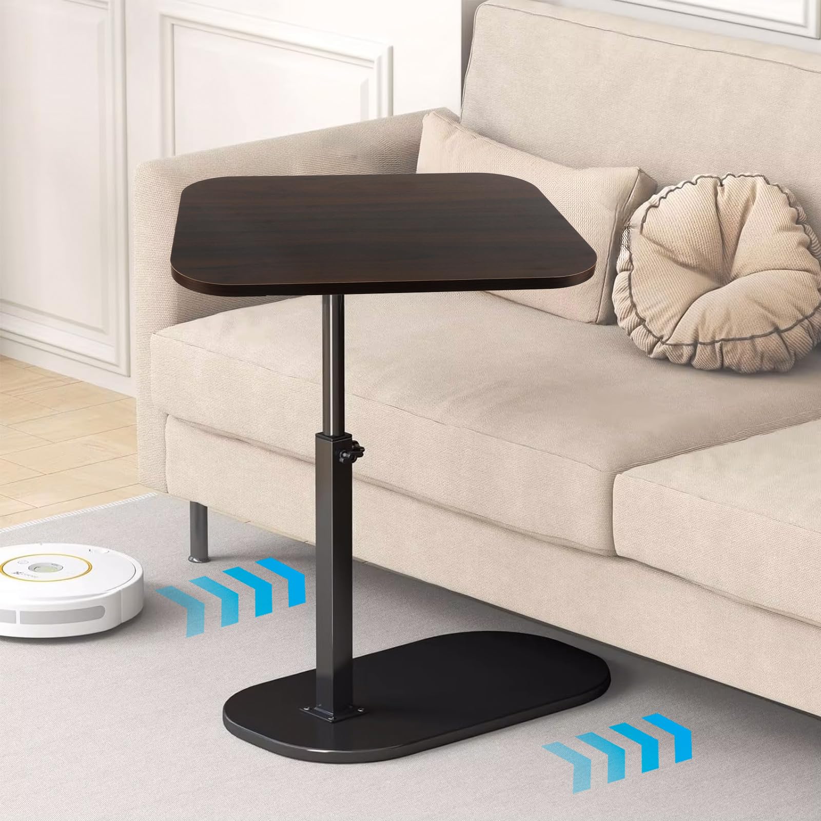 Amazon｜Syncnika 昇降式サイドテーブル 幅40×奥行30cm 高さ45-80cm