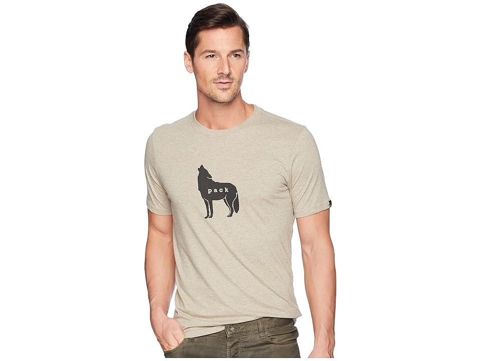 

Prana Wolf Pack Journeyman Tee (Dark Khaki Heather) Men's T Shirt