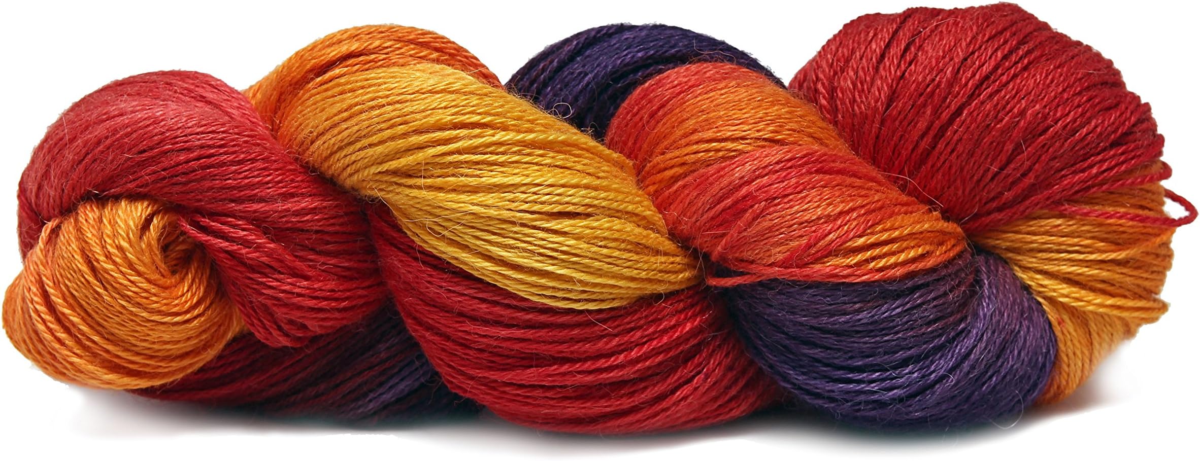 Fiesta Yarns Hand Dyed Katy Yarn, Volcano