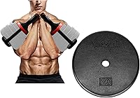 Vista 8 de Yes4All Manija ajustable para pesas rusas, convertidor de mancuernas para pesas rusas de entrenamiento de fuerza, gimnasio en casa