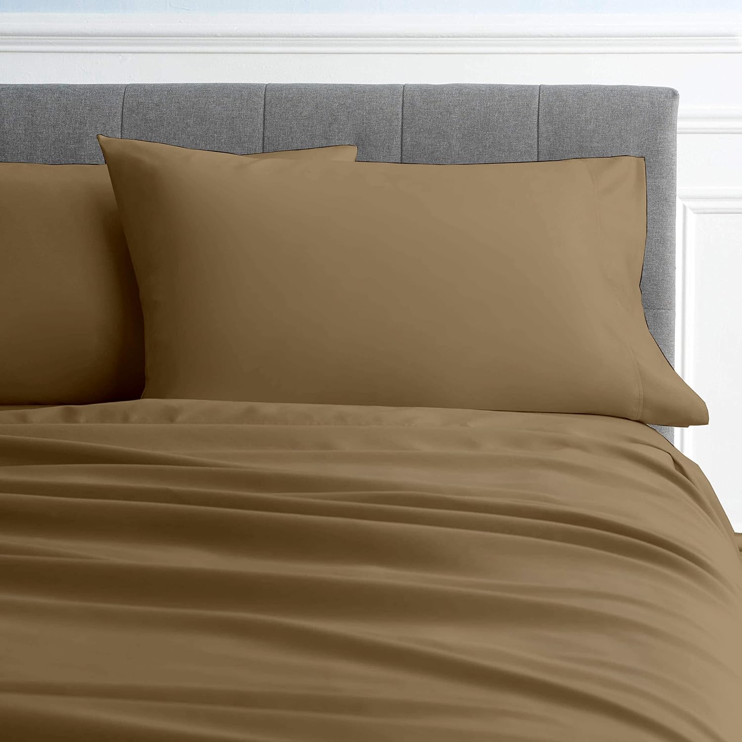 Way Fair 4 Piece Sheet Set 42" x 80" Size Taupe Solid 100