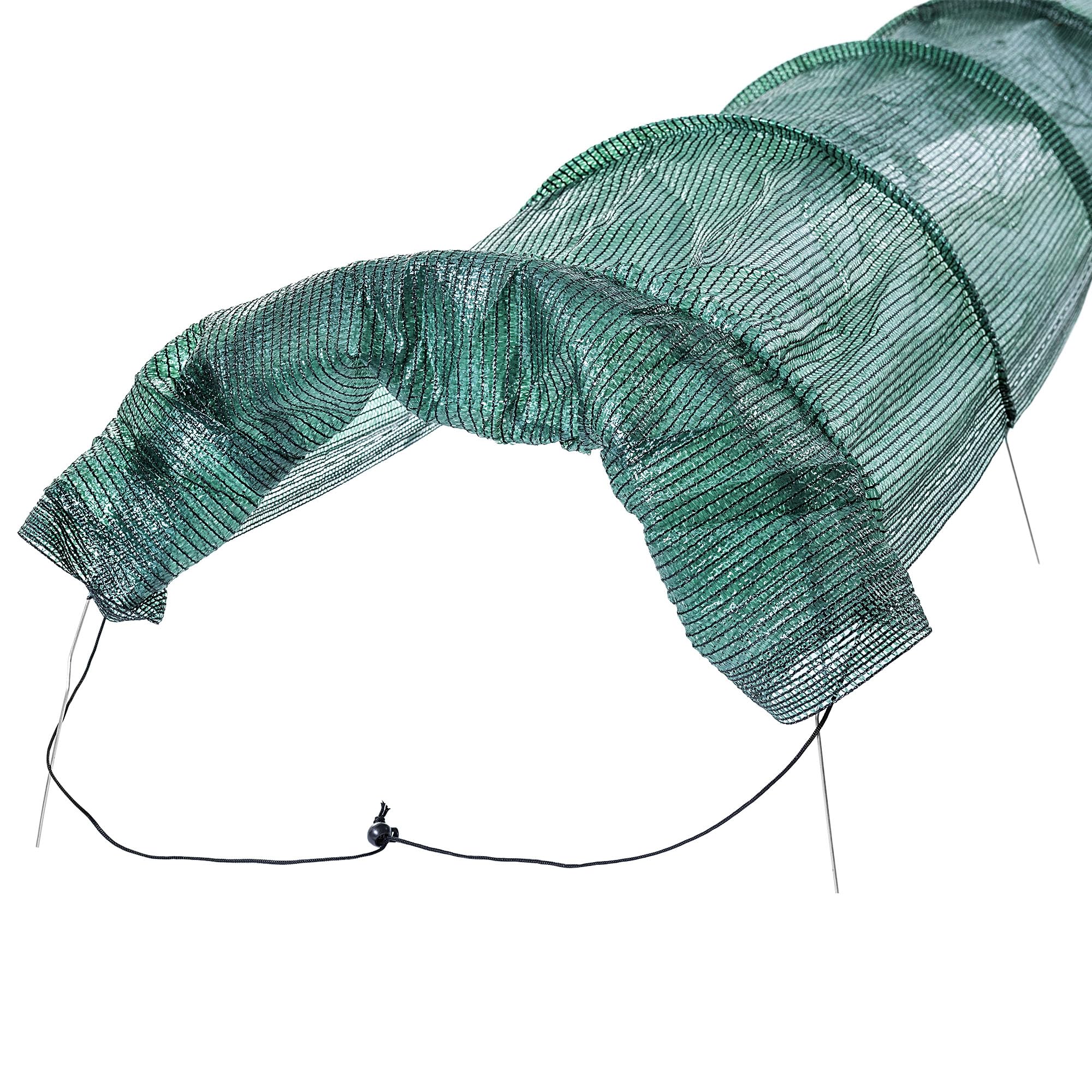 KADAX Tunel do roślin 3 m x 60 cm, tunel ogrodowy z siatki PCW o drobnych oczkach, tunel siatkowy ze stabilnymi łukami, ochrona roślin do podwyższonej grządki i grządki warzywnej, tunel foliowy