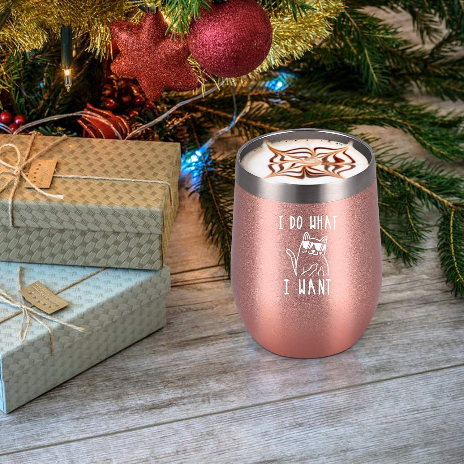 Suреr Chеар 🛒 I Do What I Want-Stainless Steel Wine Tumbler, Funny Gifts for Cat Lovers Women Females Girfriend Mom Co-Worker Boss Friends, Birthday Christmas Gifts, Insulated Wine Tumbler with Lid(12oz, Rose Gold) 50% оƒƒ Dіѕсоunt I Do What I Want-Stainless Steel Wine Tumbler, Funny Gifts for Cat Lovers Women Females Girfriend Mom Co-Worker Boss Friends, Birthday Christmas Gifts, Insulated Wine Tumbler with Lid(12oz, Rose Gold)