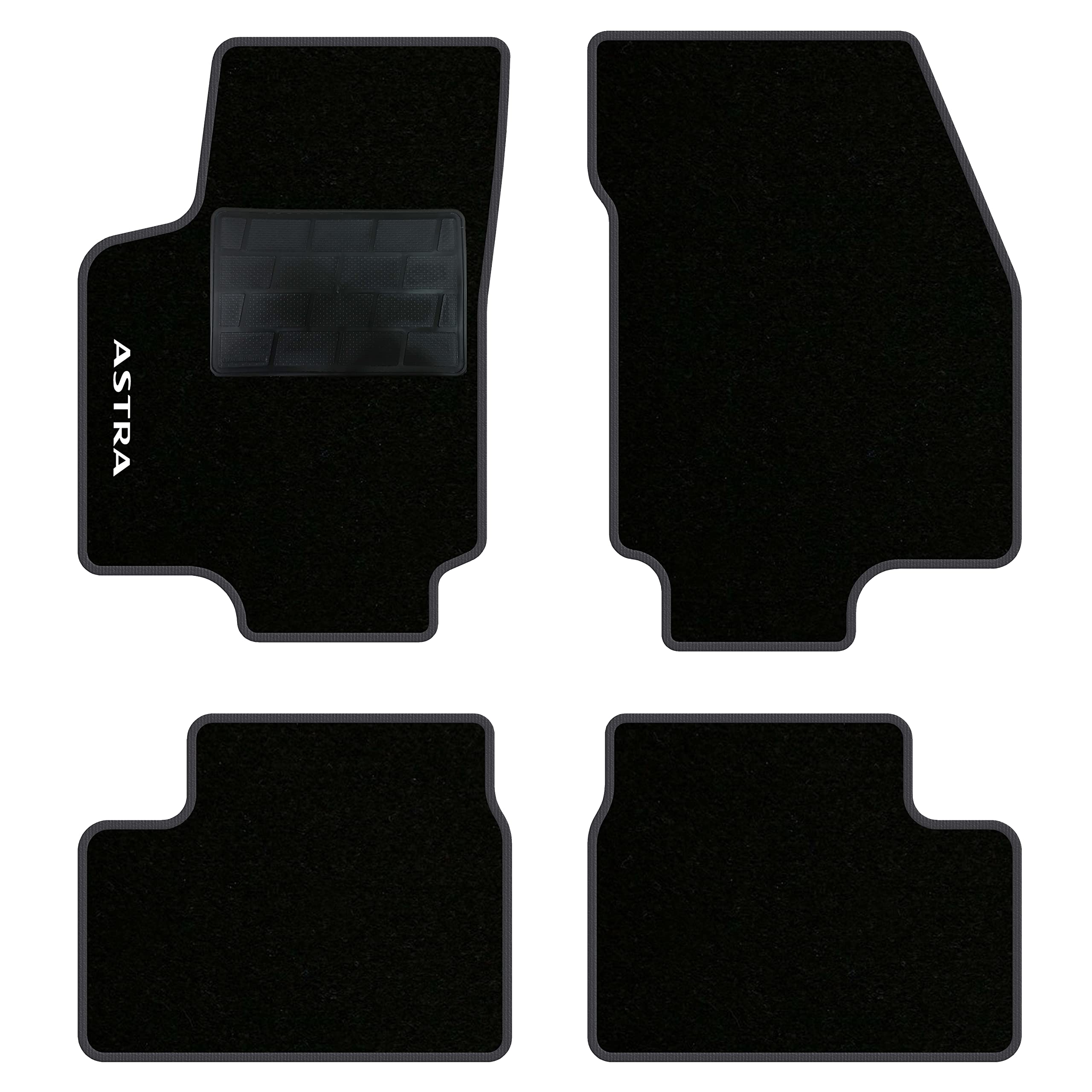 tappetino conducente in poliammide per: Opel Astra G berlina, station wagon, hatchback 1998-2009 tappetino conducente in gomma