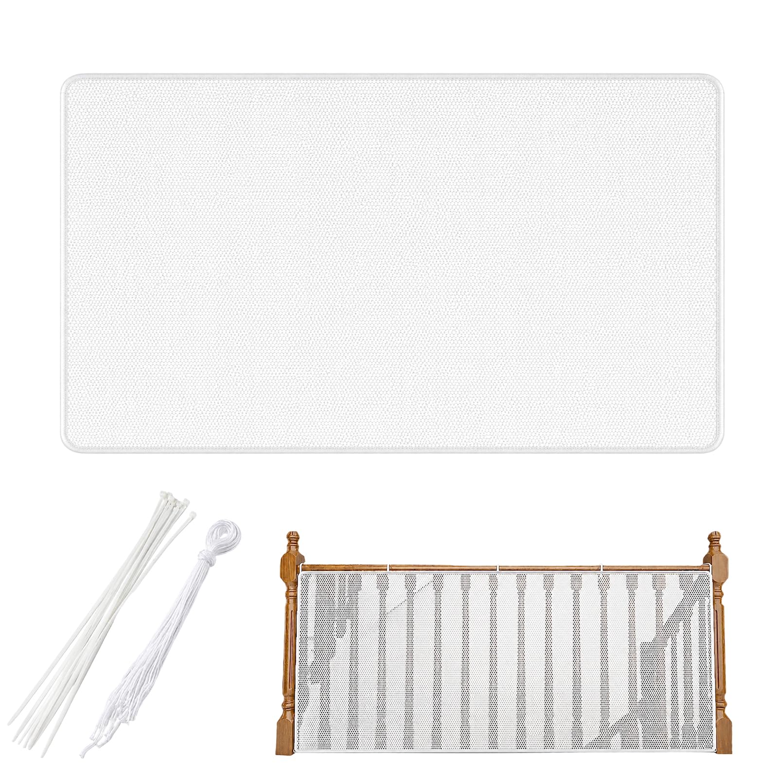 Child Safety Net, Stairs Protective Netting, Child Safety Protective Net, Netting,Railing Stairs Netting Firmly Used on Indoor Stairs & Balconies, for Kids & Pets (3m X 79cm)