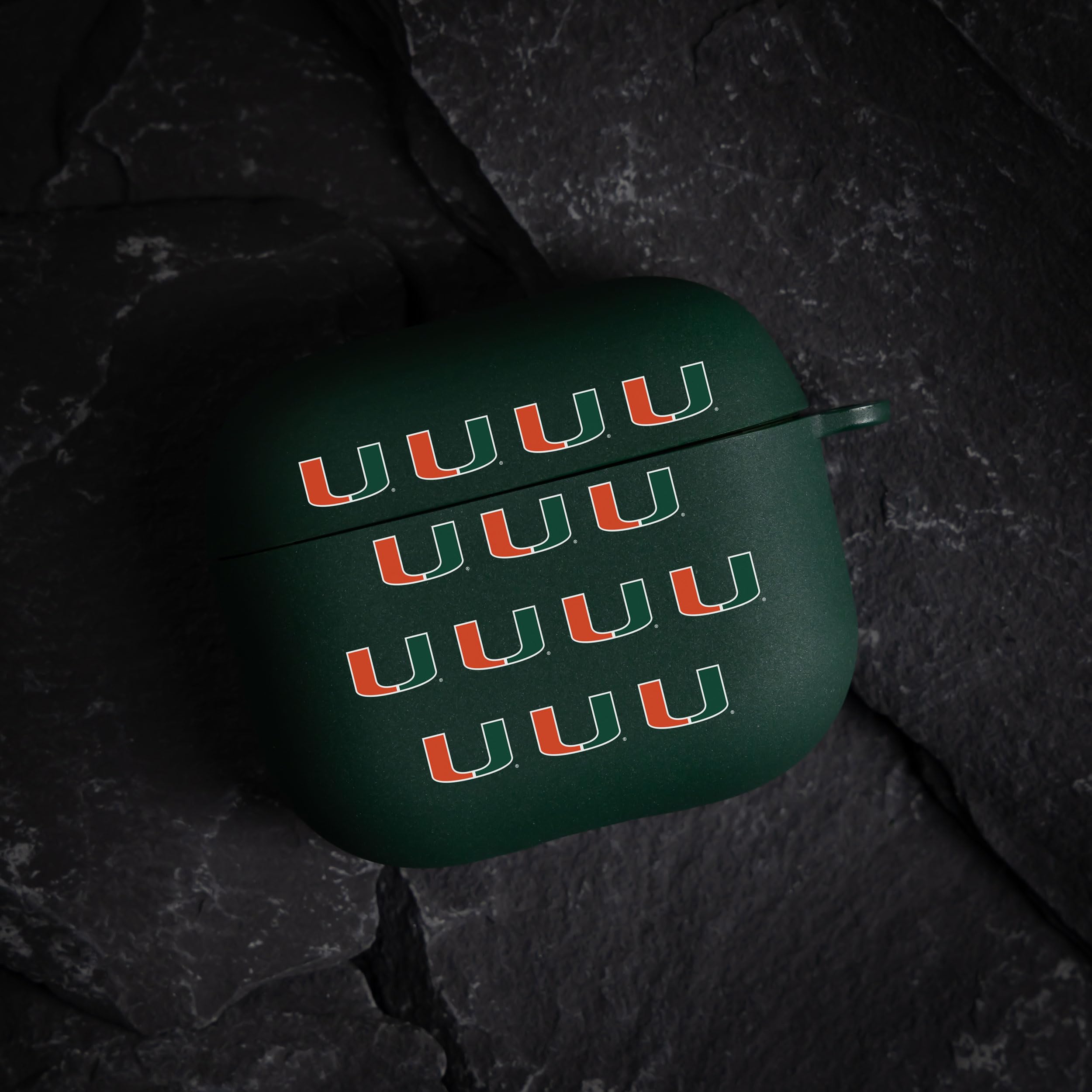 Miami Hurricanes HD Case Cover Compatible with Apple AirPods Gen 3 - Repeating