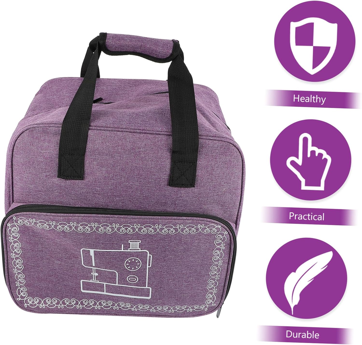 ARTIBETTER Portable Oxford Cloth Sewing Machine Tote Bag Large Capacity Travel Storage Case for Outdoor Classes and Holiday Use Carrying Bag for Small Machines