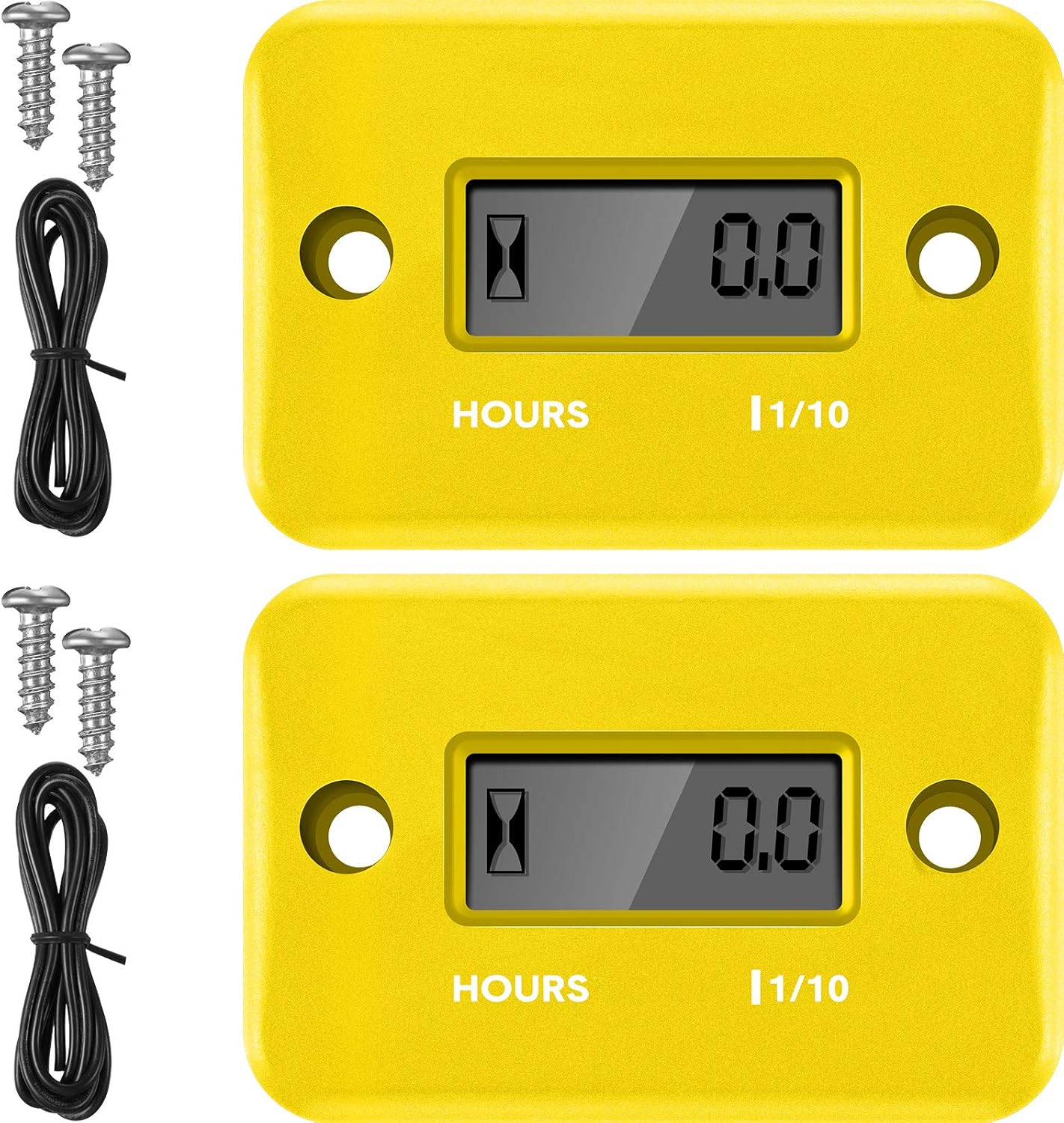 2 Pieces Inductive Hour Meter for Gas Engine Lawn Mower