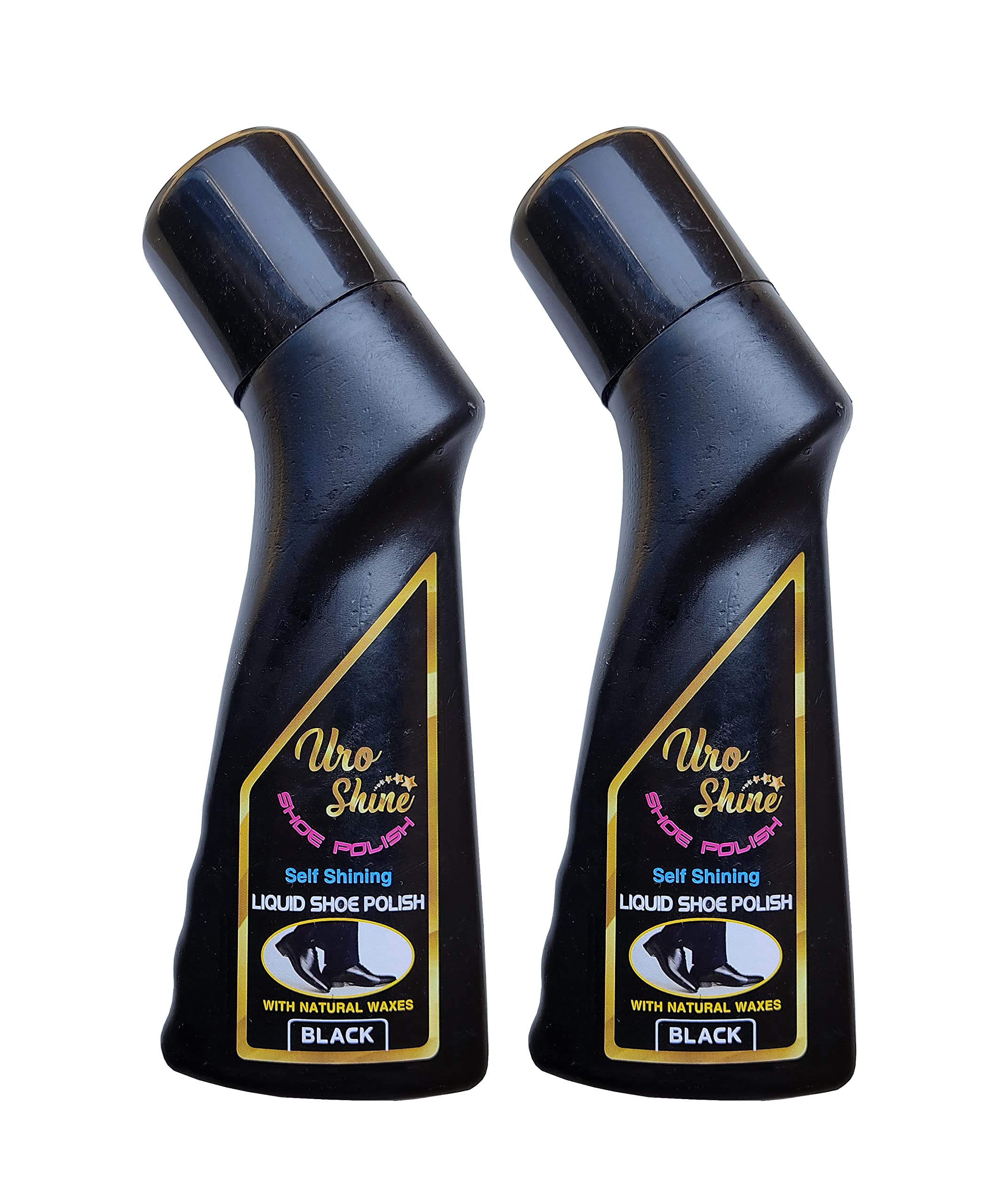 Uro Shine Liquid Shoe Polish - Black, 75 ml (Pack of 2) (B0C17XG6FH) Amazon Price History, Amazon Price Tracker
