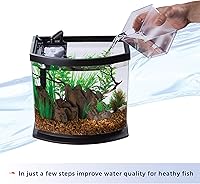 Vista 4 de Aqueon Kit de tanque de peces de acuario pequeño LED MiniBow con tecnología SmartClean, negro, 2.5 galones